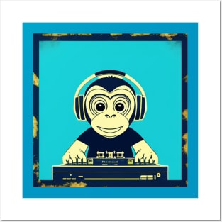 DJ Monkey Thinker Posters and Art